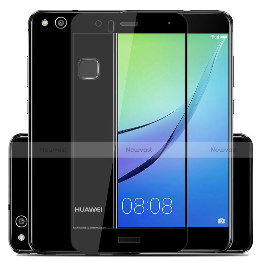 Ultra Clear Full Screen Protector Tempered Glass for Huawei P10 Lite Black