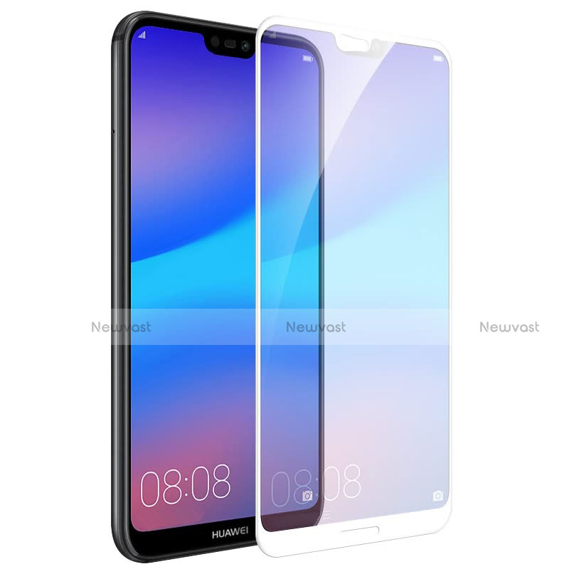 Ultra Clear Full Screen Protector Tempered Glass for Huawei P20 Lite White