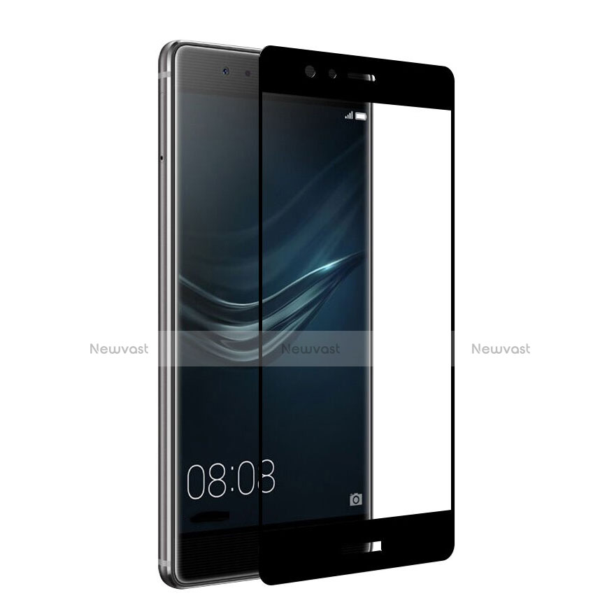 Ultra Clear Full Screen Protector Tempered Glass for Huawei P9 Plus Black