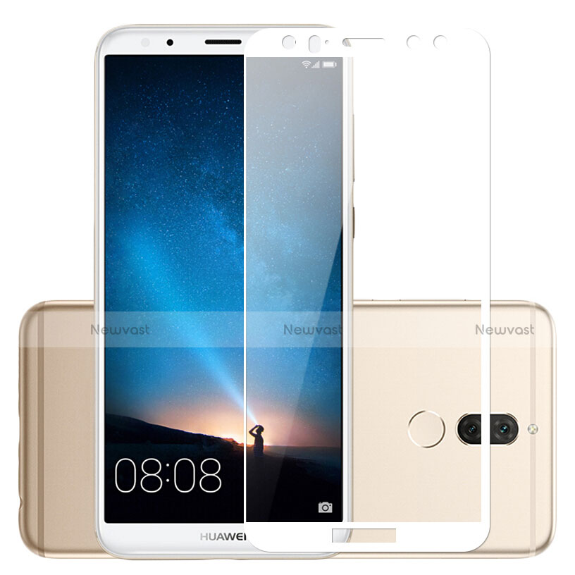 Ultra Clear Full Screen Protector Tempered Glass for Huawei Rhone White