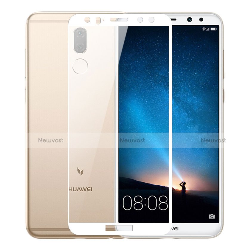 Ultra Clear Full Screen Protector Tempered Glass for Huawei Rhone White