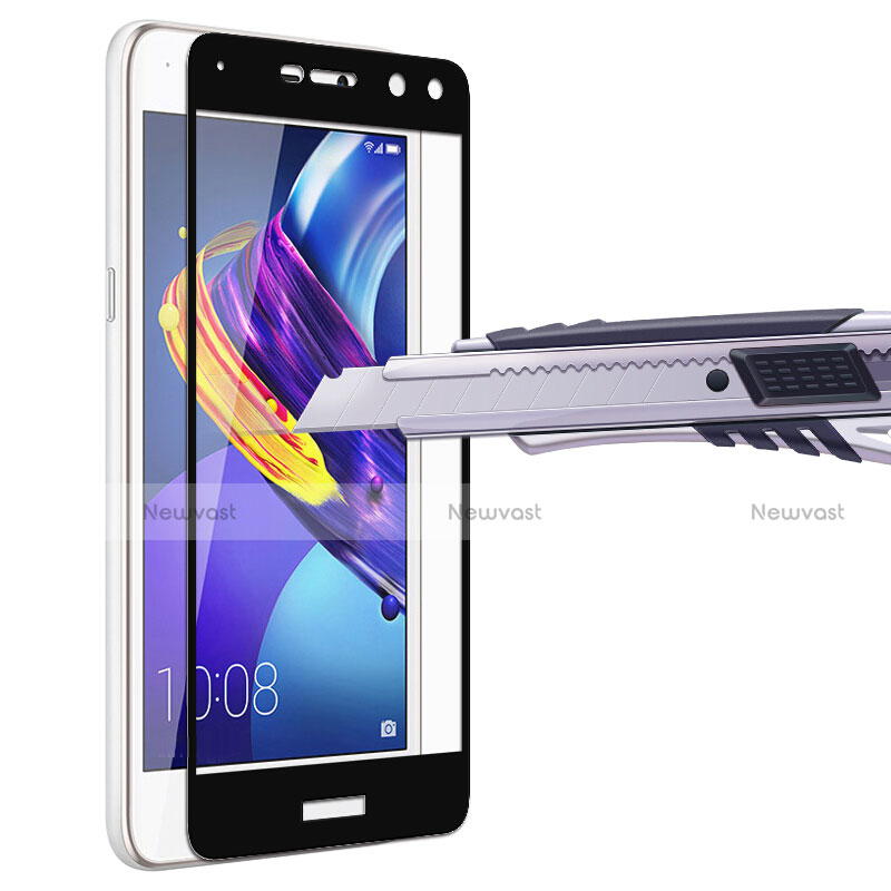 Ultra Clear Full Screen Protector Tempered Glass for Huawei Y6 (2017) Black