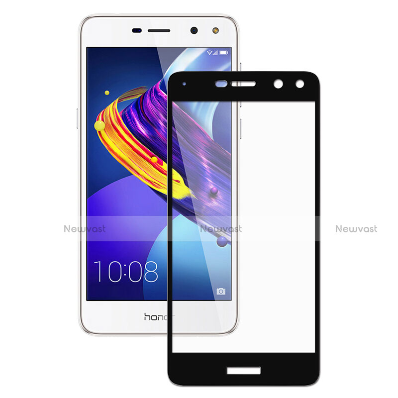 Ultra Clear Full Screen Protector Tempered Glass for Huawei Y6 (2017) Black
