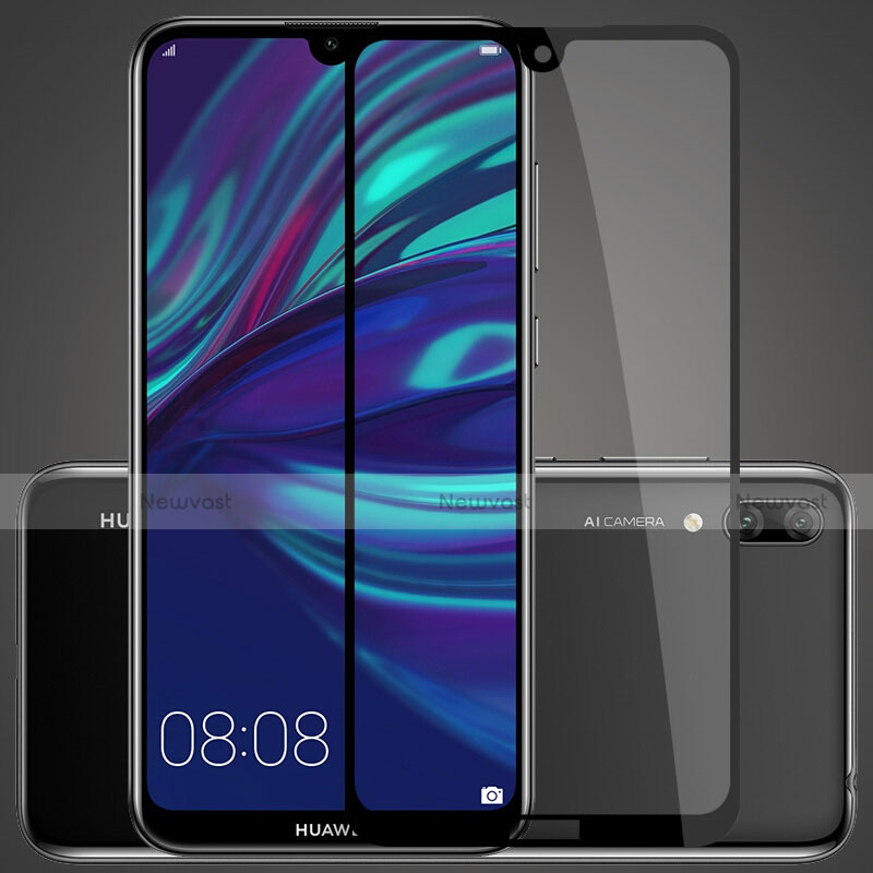 Ultra Clear Full Screen Protector Tempered Glass for Huawei Y7 Prime (2019) Black