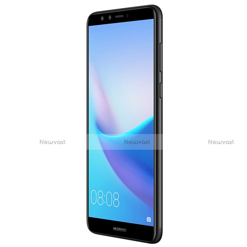 Ultra Clear Full Screen Protector Tempered Glass for Huawei Y9 (2018) Black