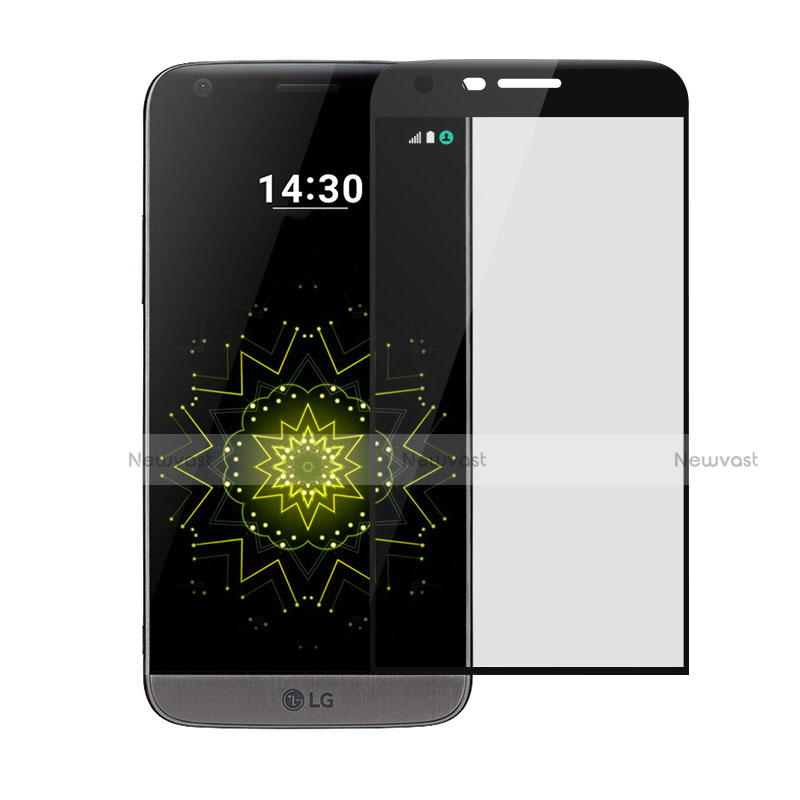 Ultra Clear Full Screen Protector Tempered Glass for LG G5 Black