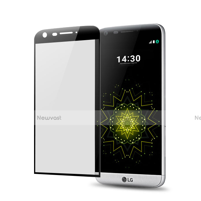 Ultra Clear Full Screen Protector Tempered Glass for LG G5 Black