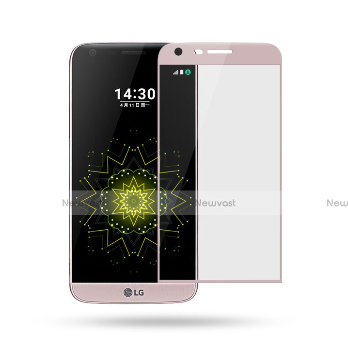 Ultra Clear Full Screen Protector Tempered Glass for LG G5 Pink