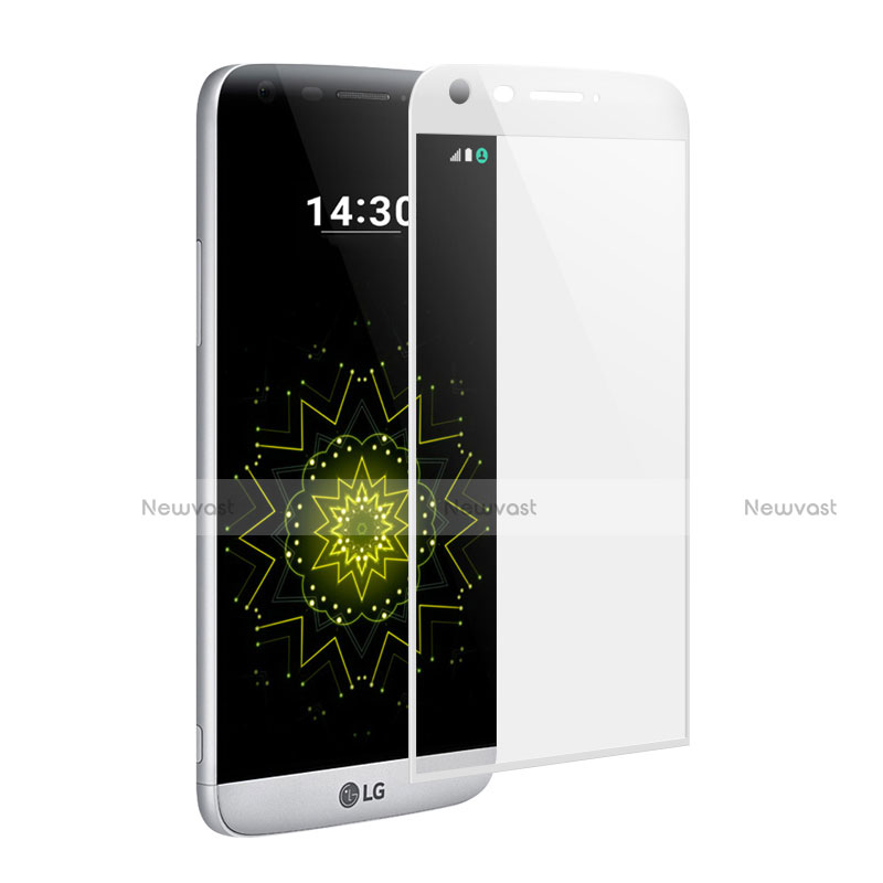 Ultra Clear Full Screen Protector Tempered Glass for LG G5 White