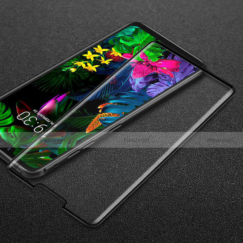 Ultra Clear Full Screen Protector Tempered Glass for LG G8 ThinQ Black