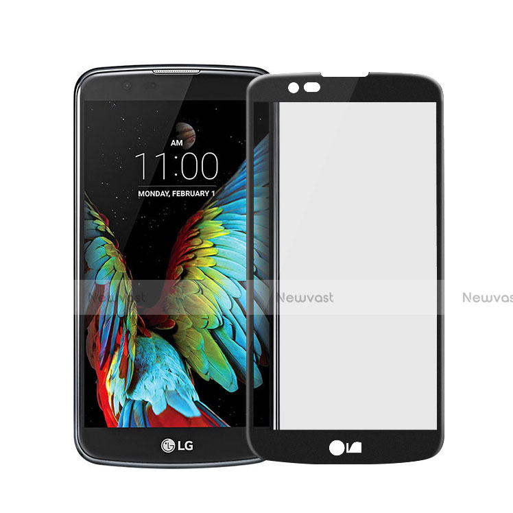 Ultra Clear Full Screen Protector Tempered Glass for LG K7 Black