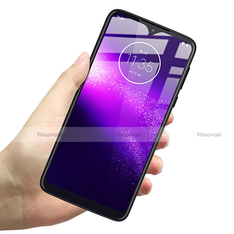Ultra Clear Full Screen Protector Tempered Glass for Motorola Moto G8 Play Black