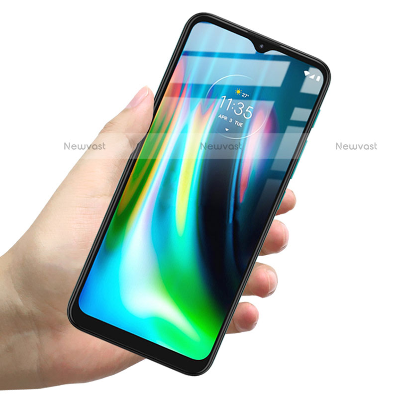 Ultra Clear Full Screen Protector Tempered Glass for Motorola Moto G9 Play Black