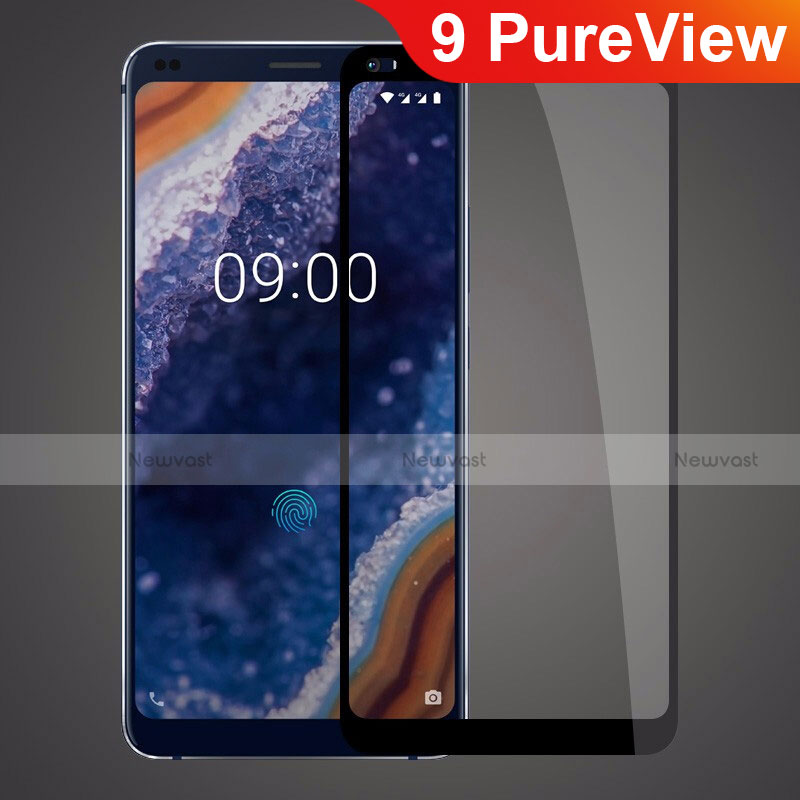 Ultra Clear Full Screen Protector Tempered Glass for Nokia 9 PureView Black