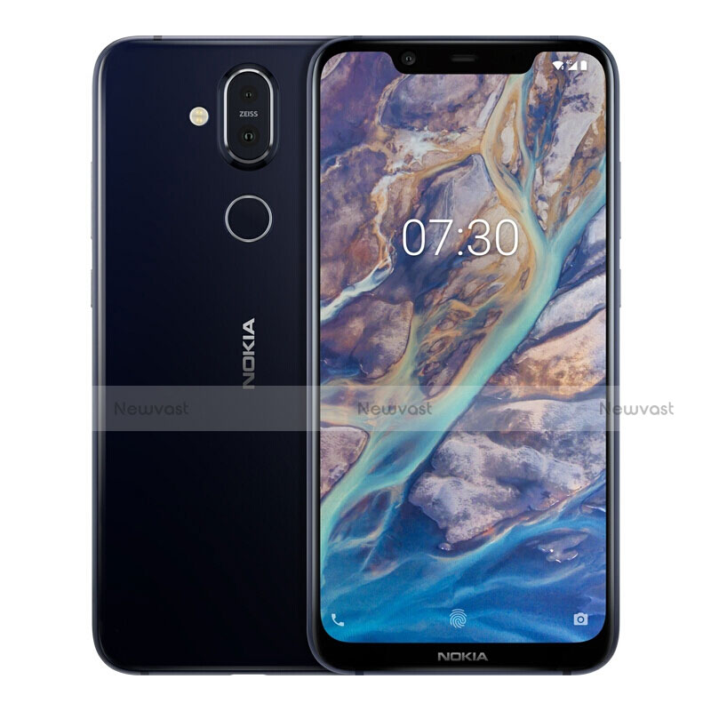 Ultra Clear Full Screen Protector Tempered Glass for Nokia X7 Black