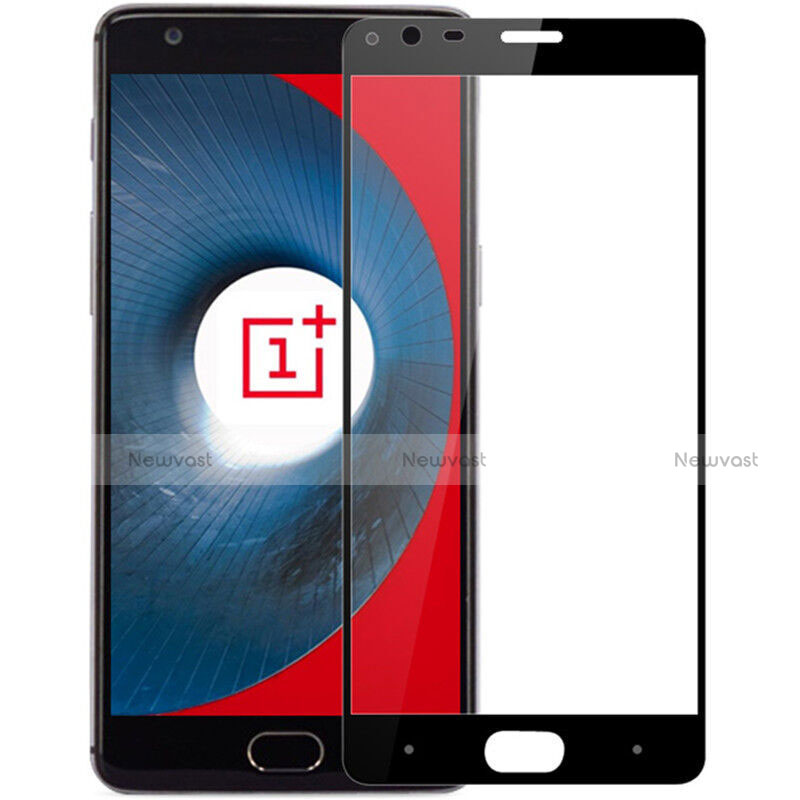 Ultra Clear Full Screen Protector Tempered Glass for OnePlus 3 Black