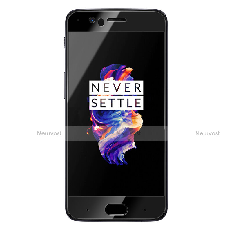 Ultra Clear Full Screen Protector Tempered Glass for OnePlus 5 Black