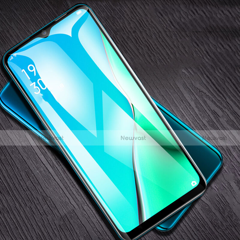 Ultra Clear Full Screen Protector Tempered Glass for Oppo A11X Black