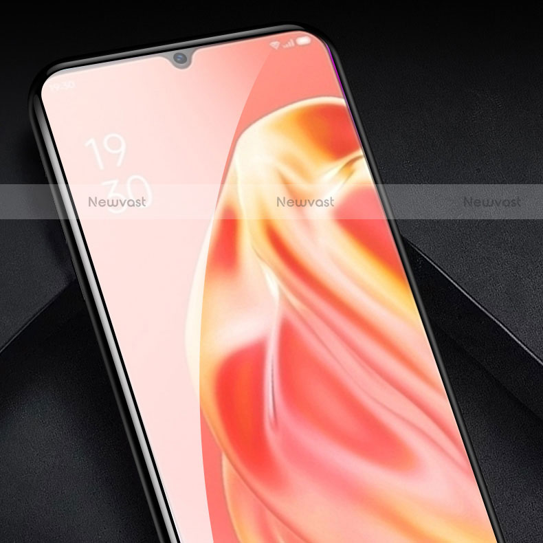 Ultra Clear Full Screen Protector Tempered Glass for Oppo A73 5G Black