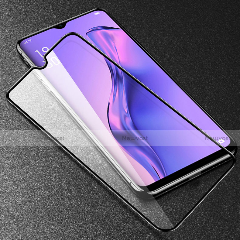 Ultra Clear Full Screen Protector Tempered Glass for Oppo A8 Black
