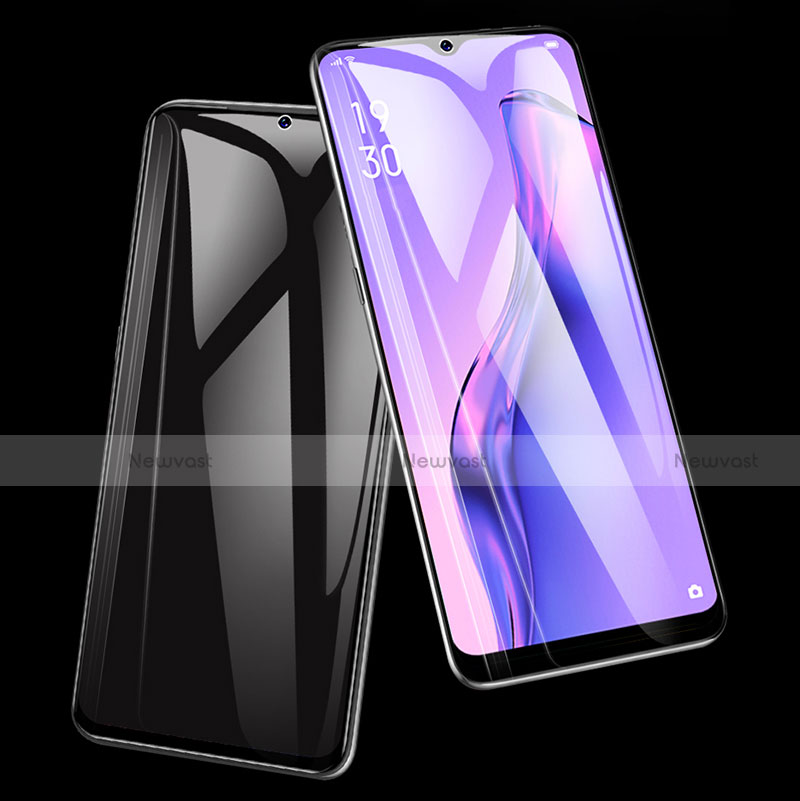 Ultra Clear Full Screen Protector Tempered Glass for Oppo A8 Black