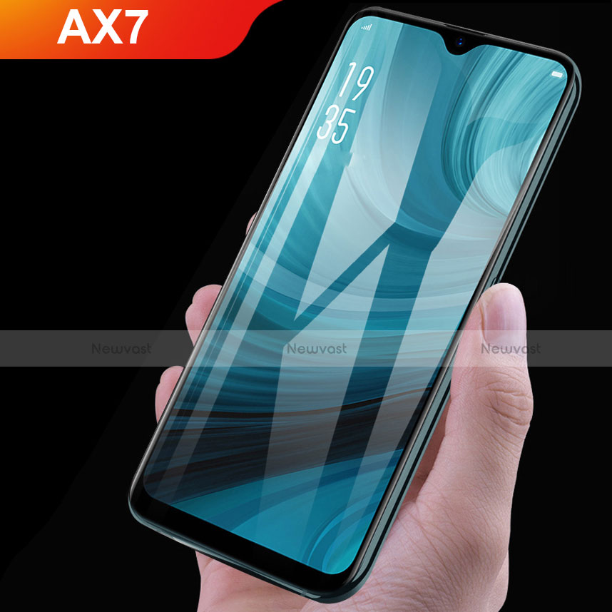 Ultra Clear Full Screen Protector Tempered Glass for Oppo AX7 Black