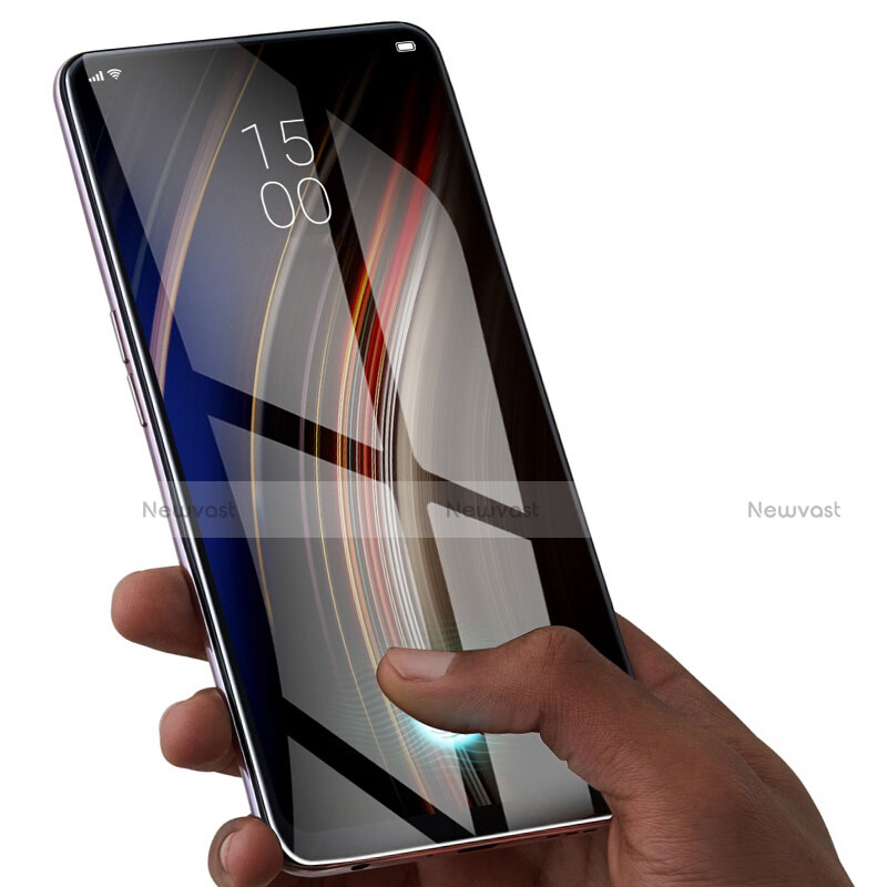 Ultra Clear Full Screen Protector Tempered Glass for Oppo Realme X Black