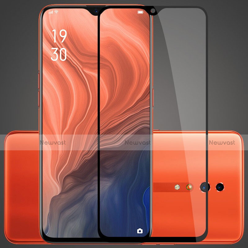 Ultra Clear Full Screen Protector Tempered Glass for Oppo Reno Z Black