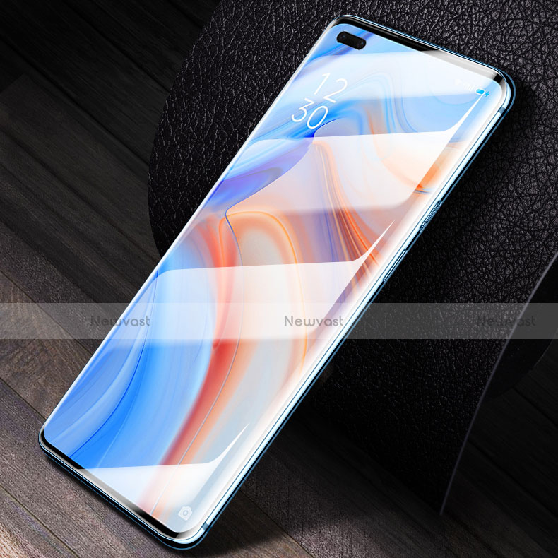 Ultra Clear Full Screen Protector Tempered Glass for Oppo Reno4 5G Black