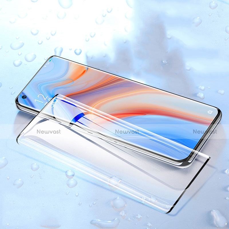 Ultra Clear Full Screen Protector Tempered Glass for Oppo Reno4 Pro 5G Black
