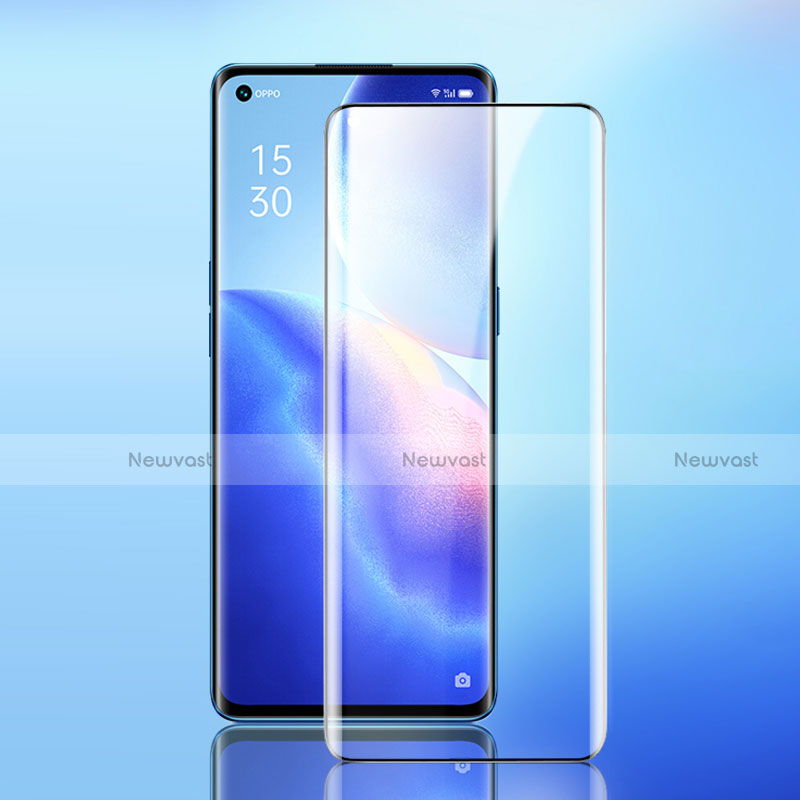 Ultra Clear Full Screen Protector Tempered Glass for Oppo Reno5 Pro 5G Black