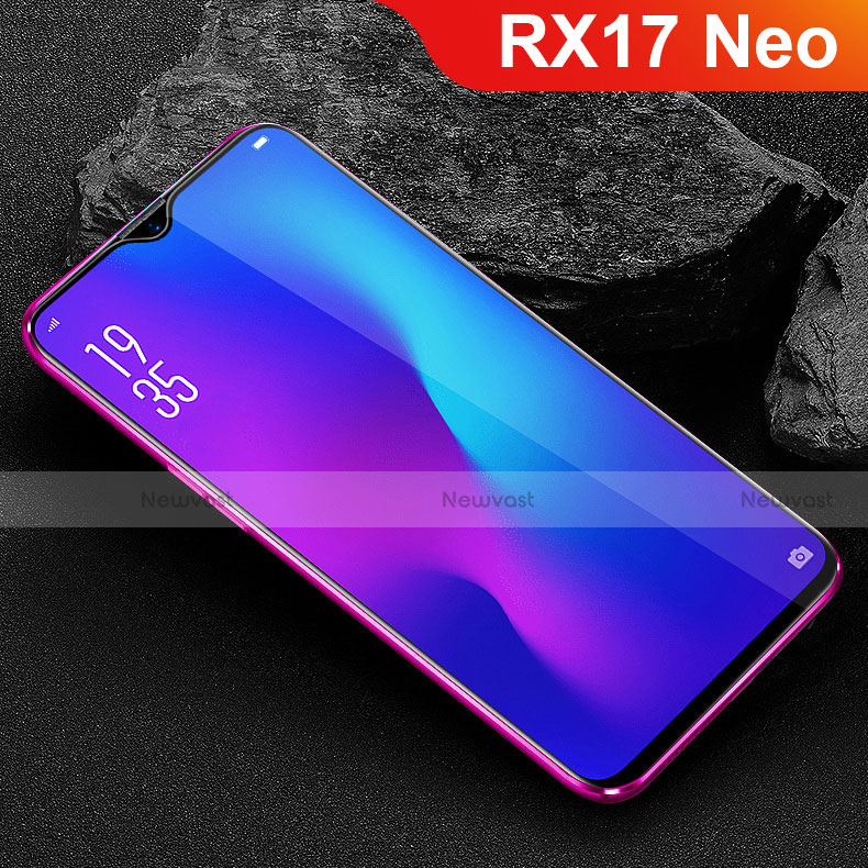 Ultra Clear Full Screen Protector Tempered Glass for Oppo RX17 Neo Black
