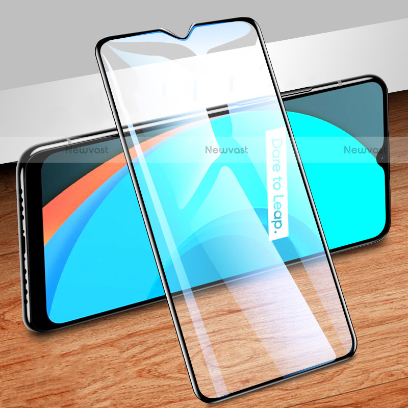 Ultra Clear Full Screen Protector Tempered Glass for Realme C11 Black