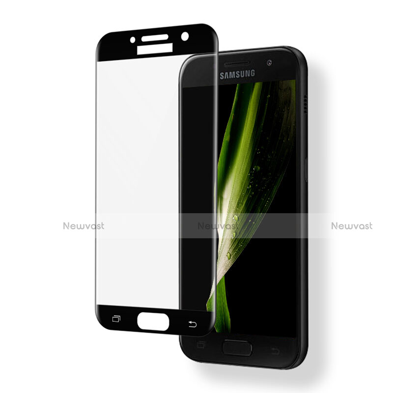 Ultra Clear Full Screen Protector Tempered Glass for Samsung Galaxy A3 (2017) SM-A320F Black