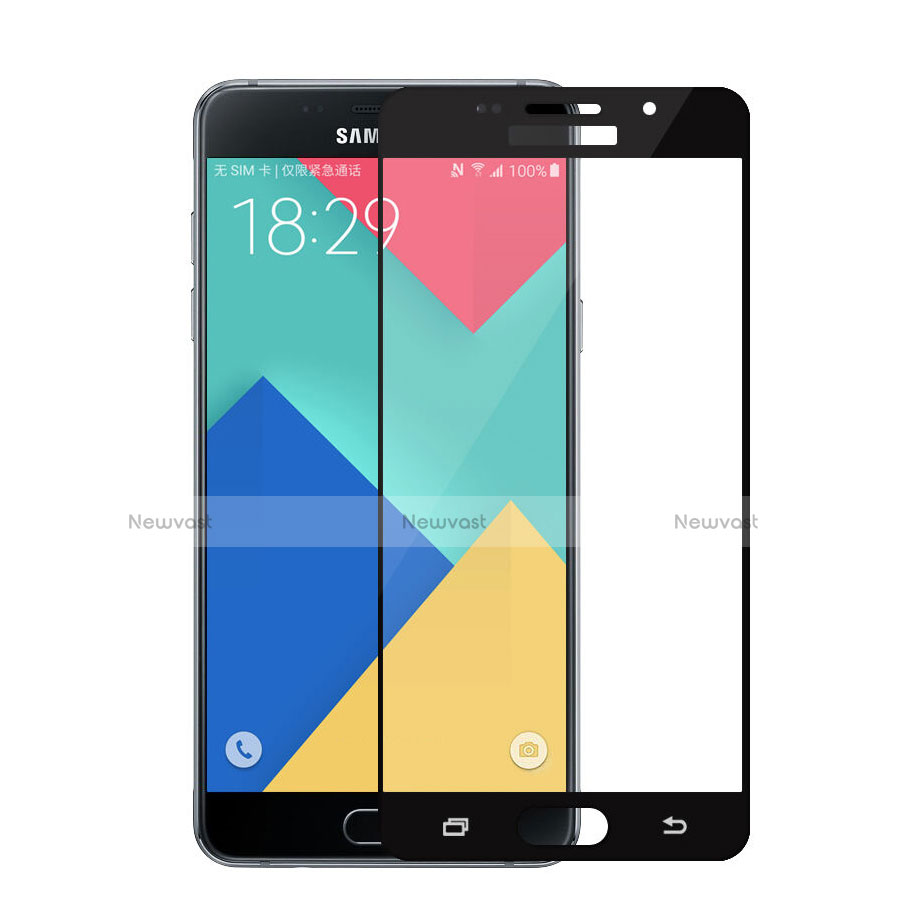 Ultra Clear Full Screen Protector Tempered Glass for Samsung Galaxy A5 (2016) SM-A510F Black