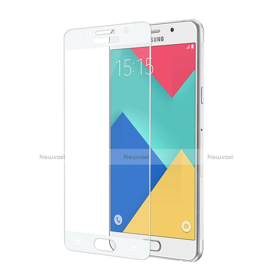 Ultra Clear Full Screen Protector Tempered Glass for Samsung Galaxy A5 (2016) SM-A510F White