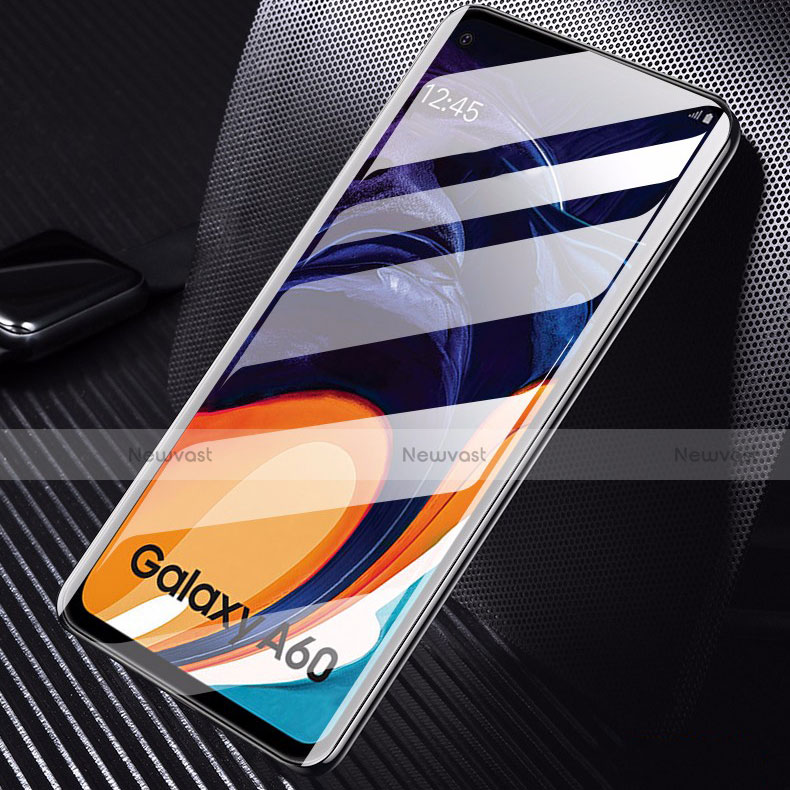 Ultra Clear Full Screen Protector Tempered Glass for Samsung Galaxy A60 Black