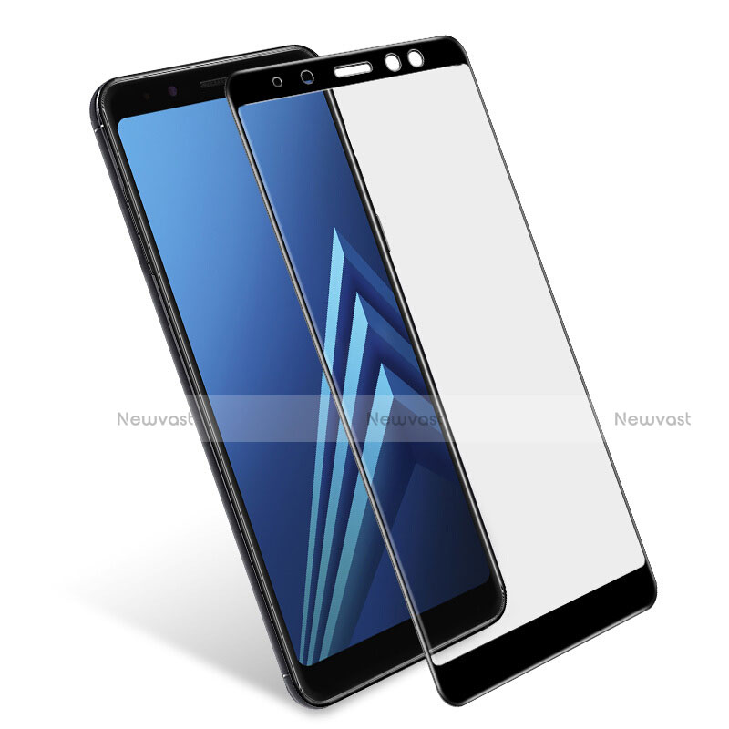 Ultra Clear Full Screen Protector Tempered Glass for Samsung Galaxy A8+ A8 Plus (2018) A730F Black
