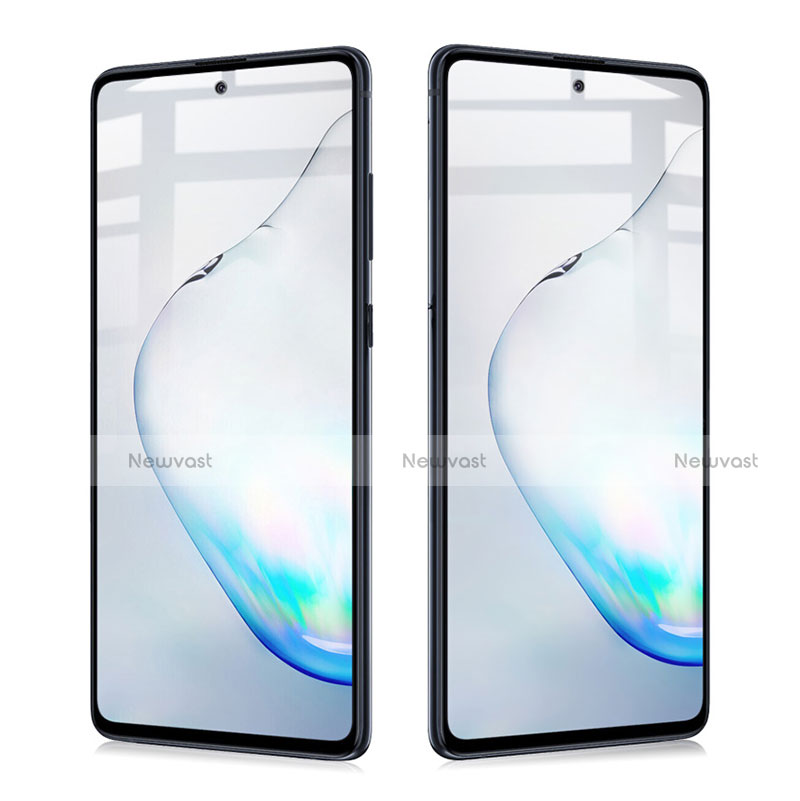 Ultra Clear Full Screen Protector Tempered Glass for Samsung Galaxy A81 Black