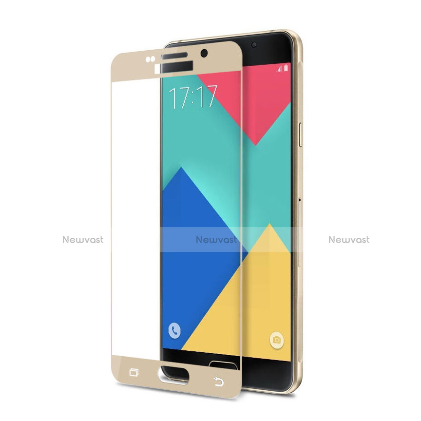 Ultra Clear Full Screen Protector Tempered Glass for Samsung Galaxy A9 Pro (2016) SM-A9100 Gold