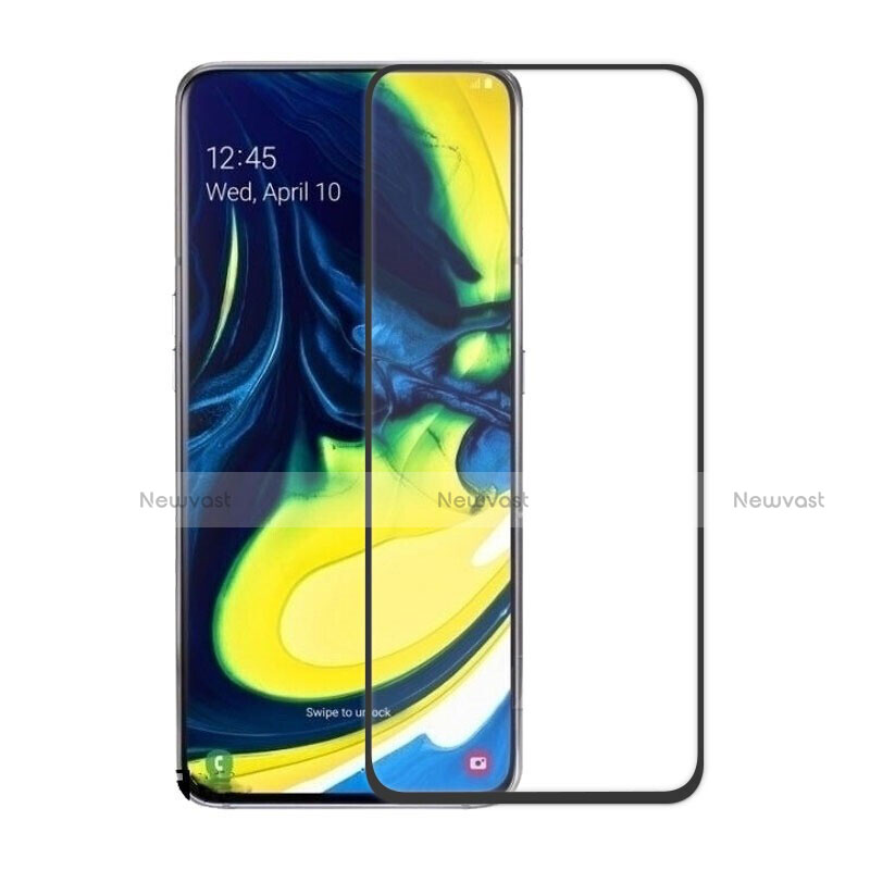 Ultra Clear Full Screen Protector Tempered Glass for Samsung Galaxy A90 4G Black