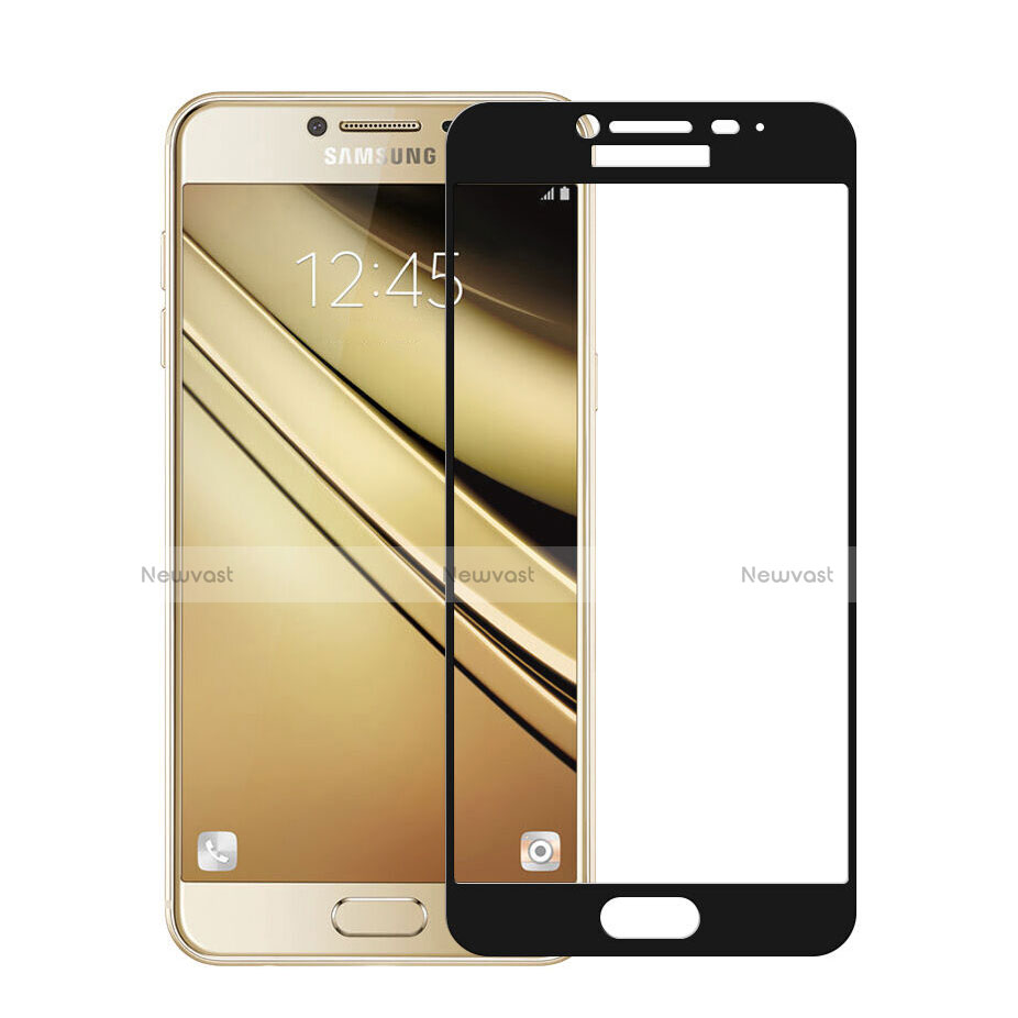 Ultra Clear Full Screen Protector Tempered Glass for Samsung Galaxy C5 SM-C5000 Black