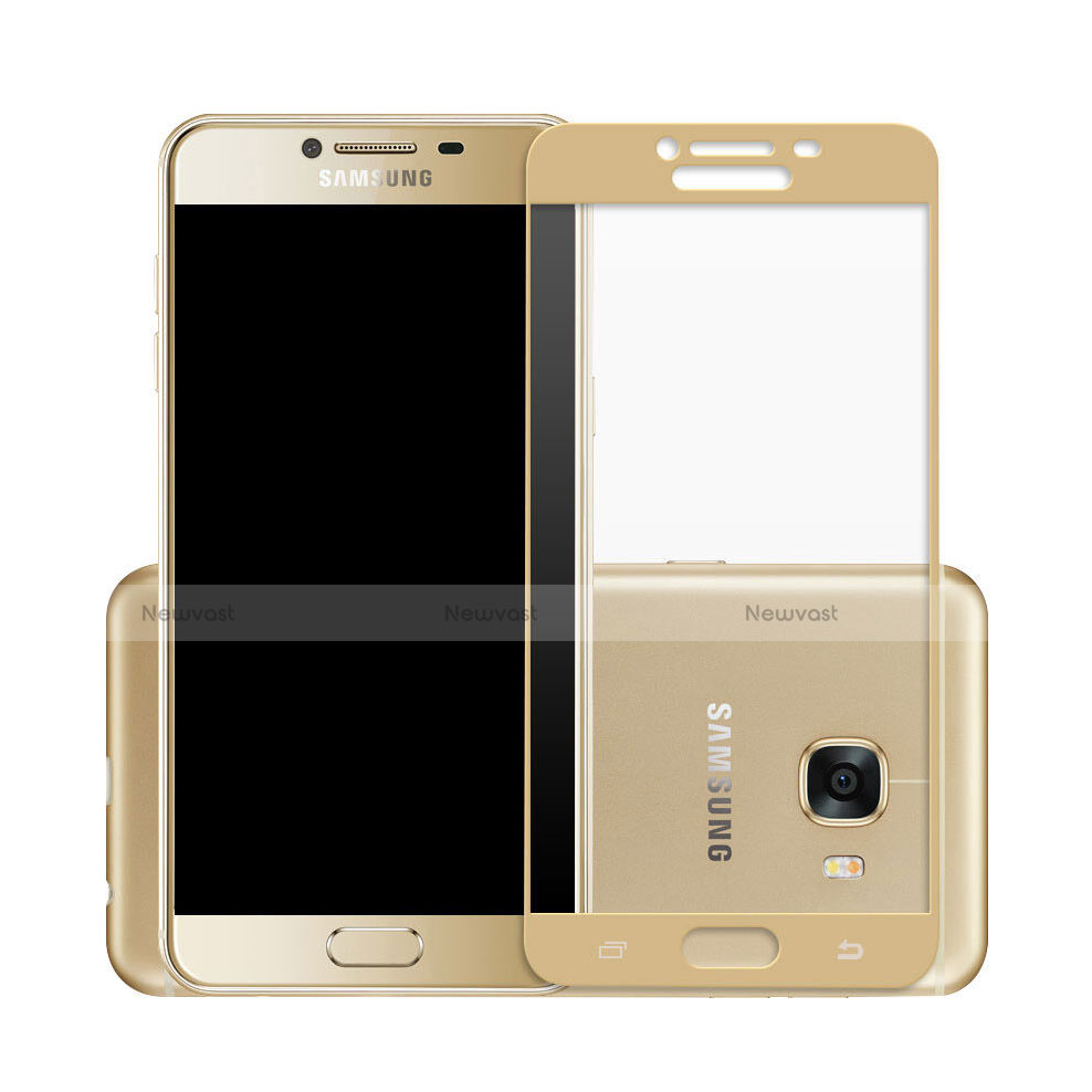 Ultra Clear Full Screen Protector Tempered Glass for Samsung Galaxy C7 SM-C7000 Gold