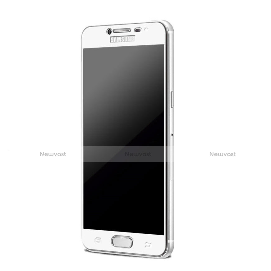 Ultra Clear Full Screen Protector Tempered Glass for Samsung Galaxy C7 SM-C7000 White
