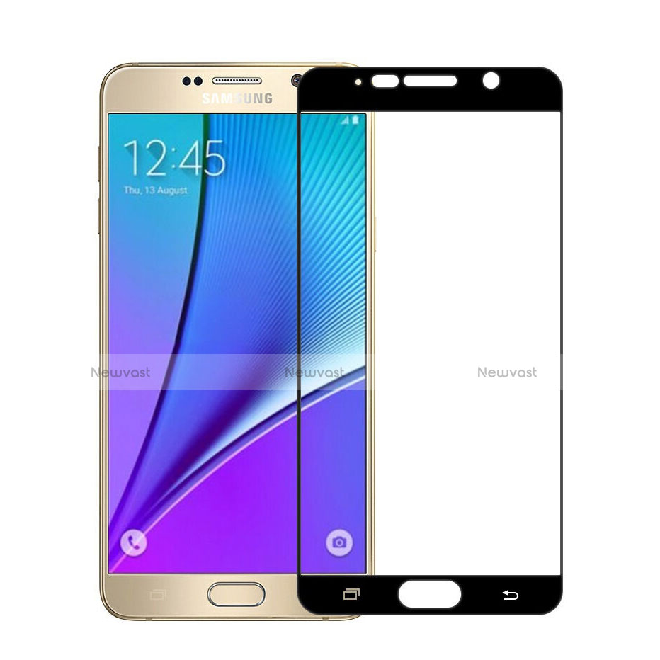 Ultra Clear Full Screen Protector Tempered Glass for Samsung Galaxy Note 5 N9200 N920 N920F Black