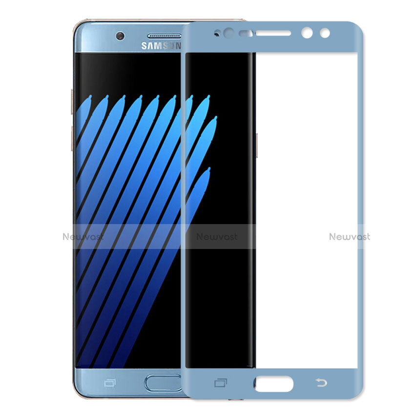 Ultra Clear Full Screen Protector Tempered Glass for Samsung Galaxy Note 7 Blue