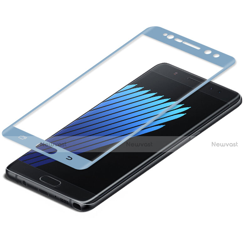 Ultra Clear Full Screen Protector Tempered Glass for Samsung Galaxy Note 7 Blue