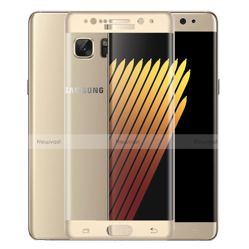 Ultra Clear Full Screen Protector Tempered Glass for Samsung Galaxy Note 7 Gold