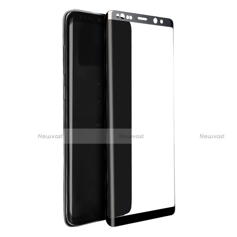 Ultra Clear Full Screen Protector Tempered Glass for Samsung Galaxy Note 8 Black