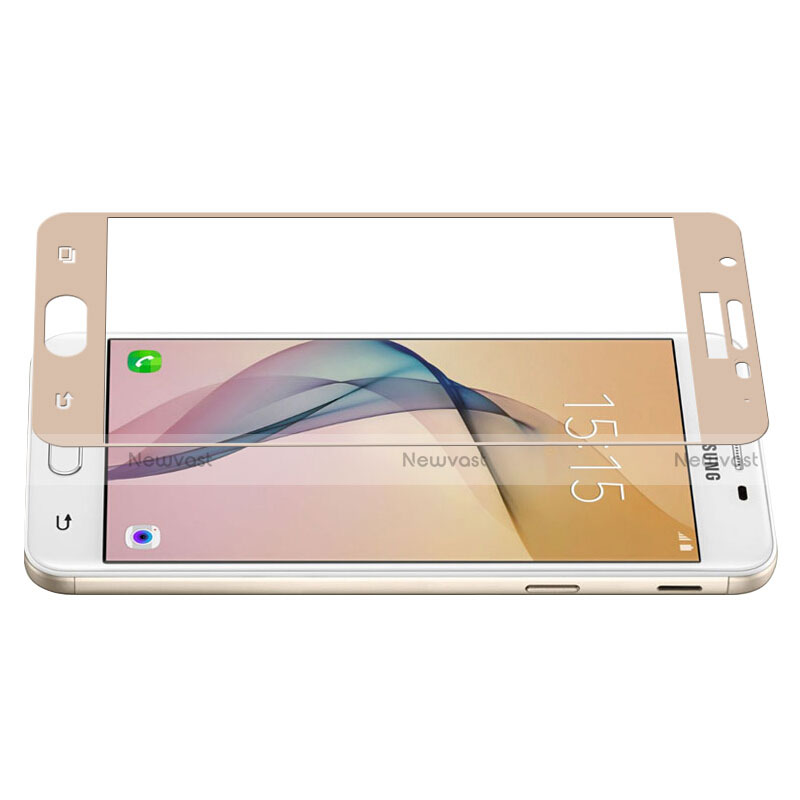 Ultra Clear Full Screen Protector Tempered Glass for Samsung Galaxy On5 (2016) G570 G570F Gold